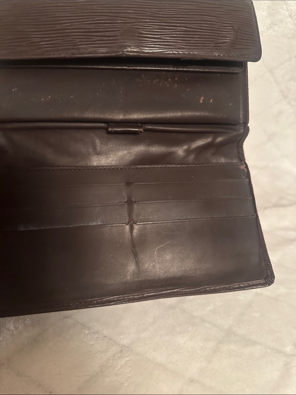Louis Vuitton Brown Epi Leather Wallet - Picture 5 of 15